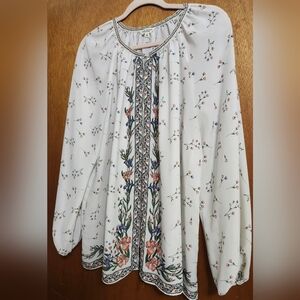 Max Studio Multicolor Floral Blouse